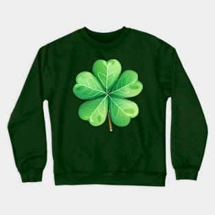 Shamrock in St Patricks day lucky day Crewneck Sweatshirt